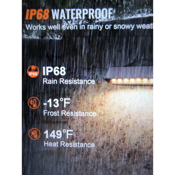 VEVOR LED Hardscape Step Lighting 6.8" Wall Lights 12V-24V Paver Light 8PK NIB - Picture 4 of 8